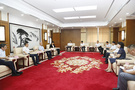 淮北師范大學黨委書記張立馳、校長姚佐文拜訪淮北新任市委副書記、市政府市長候選人汪華東