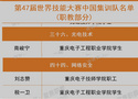 重庆电子工程职业学院3名师生入选第47届世界技能大赛中国集训队