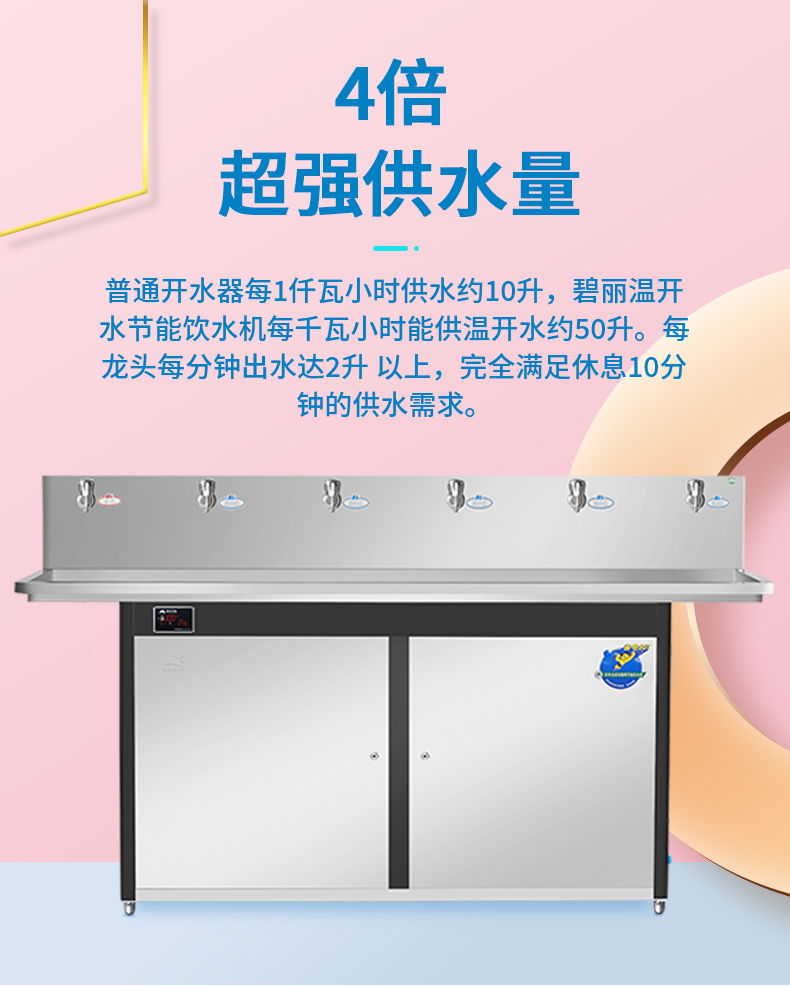 適合100-200人用中小學節能溫開直飲水機校園電熱開水器