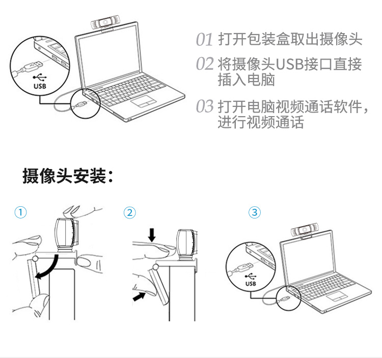 aoniA31高清网络视频摄像头远程教学在线培训视频设备远程医疗停课不停学