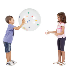 Activity Ball 柔软度3级 活动瑜伽球 内部带彩色装饰透明款