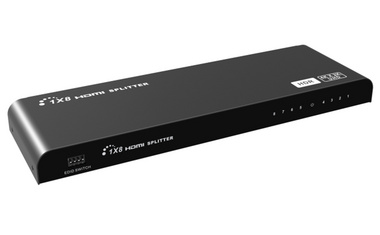 朗强4K60hz的hdmi分配器1进8出带EDID智能分辨率管理