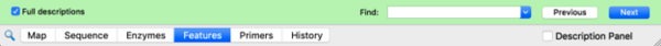 SnapGene——酶、特征或引物的查询