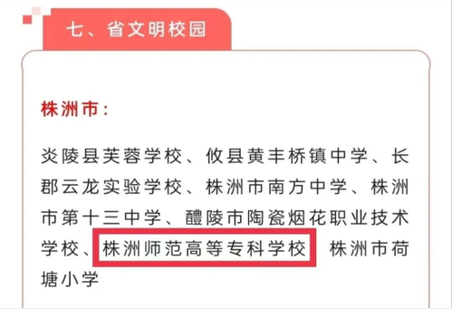株洲師專獲評2022屆湖南省文明校園