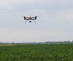 EcoDroneTM遥感无人机在昌吉农业科技园作业