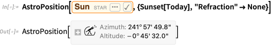 【软件更新】Mathematica 13.2 更新之天文计算