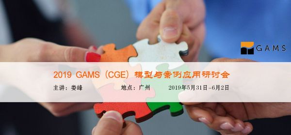 2019 带您了解一下关于GAMS(CGE)模型与案例应用课程吧！