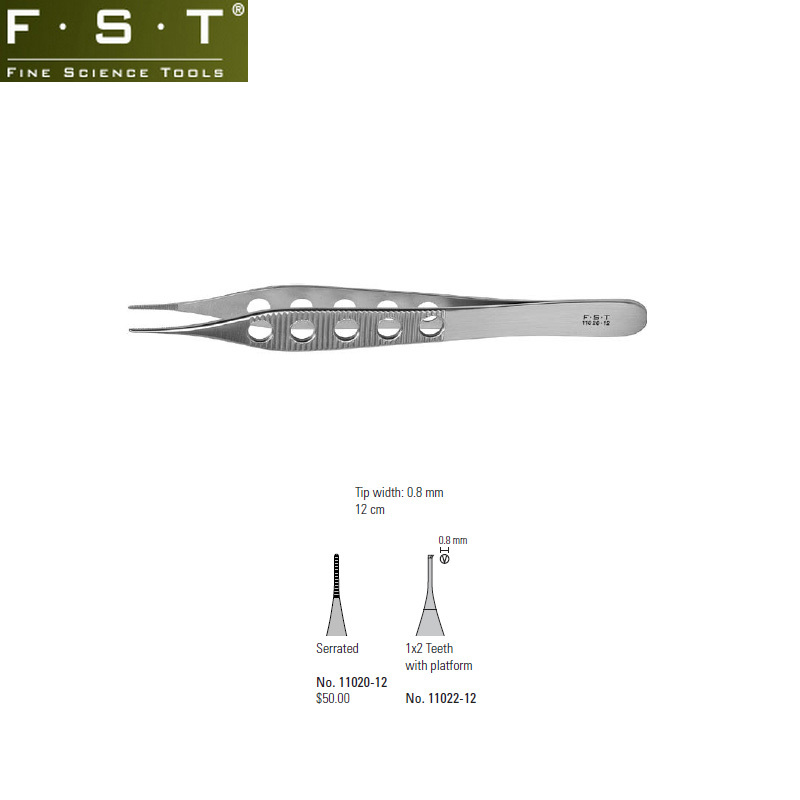 Adson細齒鑷FST細齒鑷11020-12 FST 1x2細齒鑷11022-12