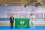四川師范大學健兒在2023年世界健身健美錦標賽上斬獲銀牌