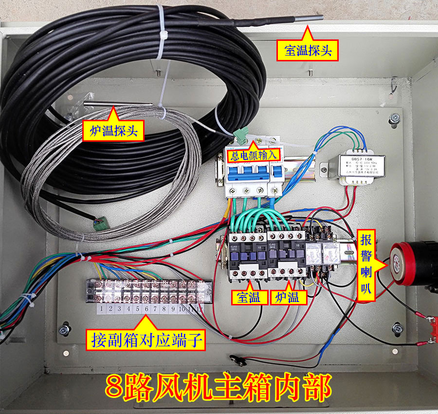 养殖多路温控箱 环境控制器 标准化鸡舍风机控制器 养鸡温控器