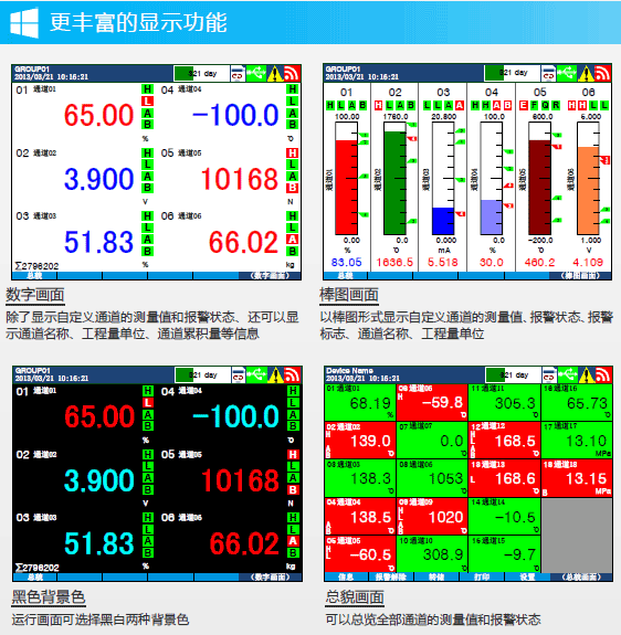 彩色无纸记录仪